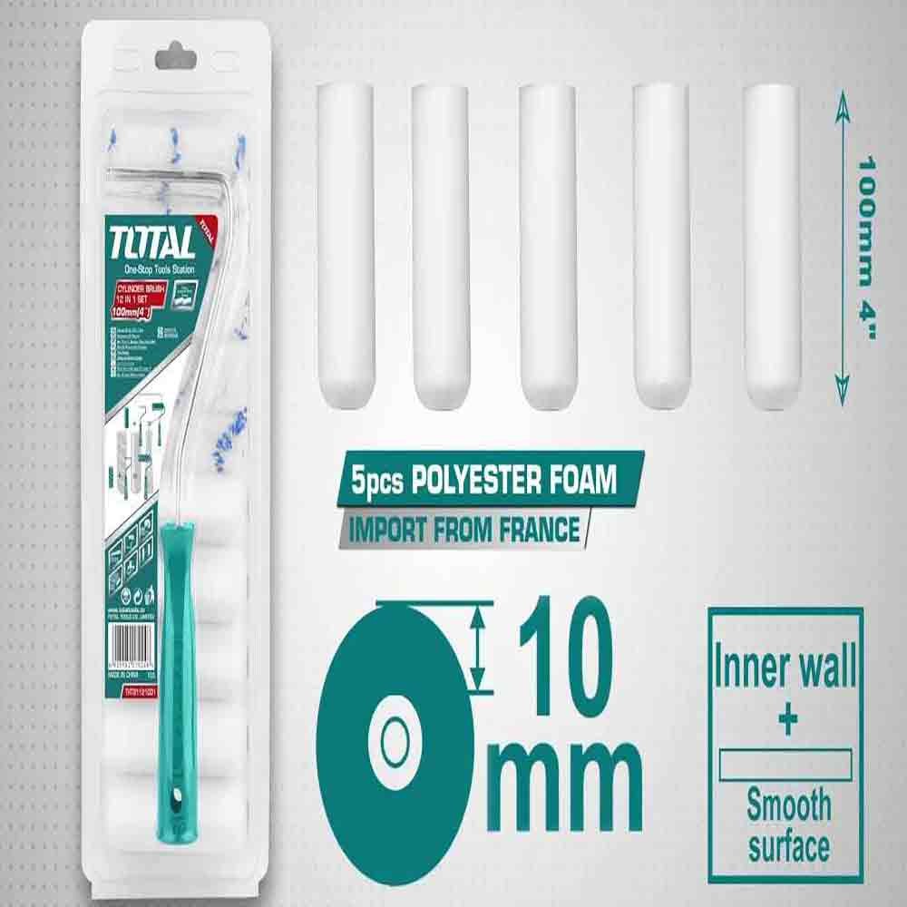 32df0907-180e-4fbf-9a20-7344cbc92a25 طقم غيار رولة باليد 12قطعة 4"(THT81121001) - الصورة 1