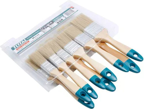 1501a6711ca83159723a993b54358d6d760aa973 THT8414091_طقم فرشة دهان 9قطع يد خشب توتال - الصورة 1