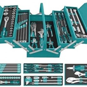 THTCS12591_شنطة صاج 59قطعة 5درج توتال