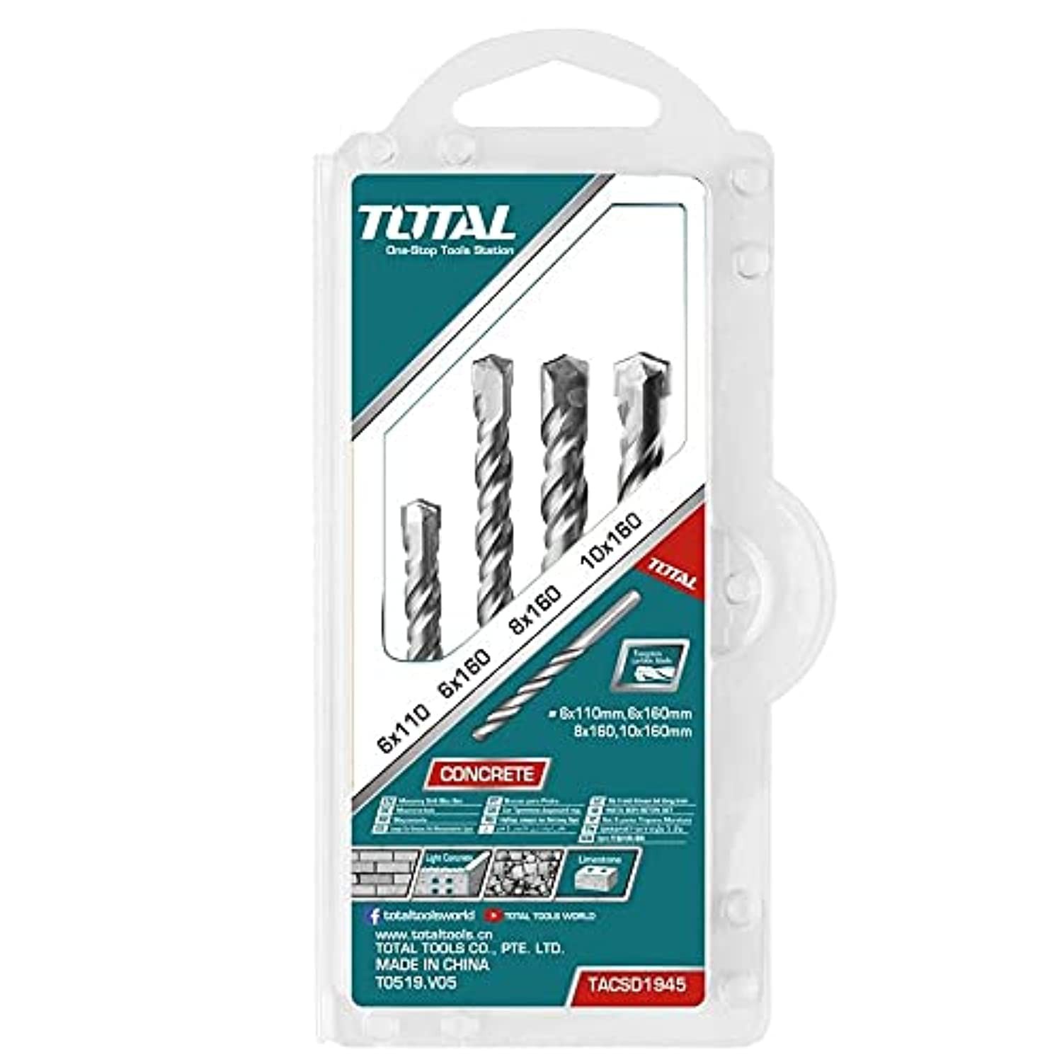 61jkUOX9K0L طقم بنطة هلتى 4قطع توتال. TACSD1945 - الصورة 1