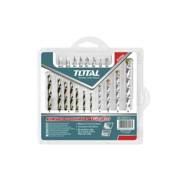 طقم بنطة حدادى 19قطعة وفدية توتال. TACSDB1901