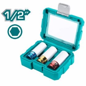 THMLNS031_طقم لقم رباط 2/1" طويلة جنط اسبور 3قطع توتال