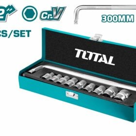 THTL121101_ 10قطع توتالLطقم لقم رباط 2/1" علبة صاج حرف