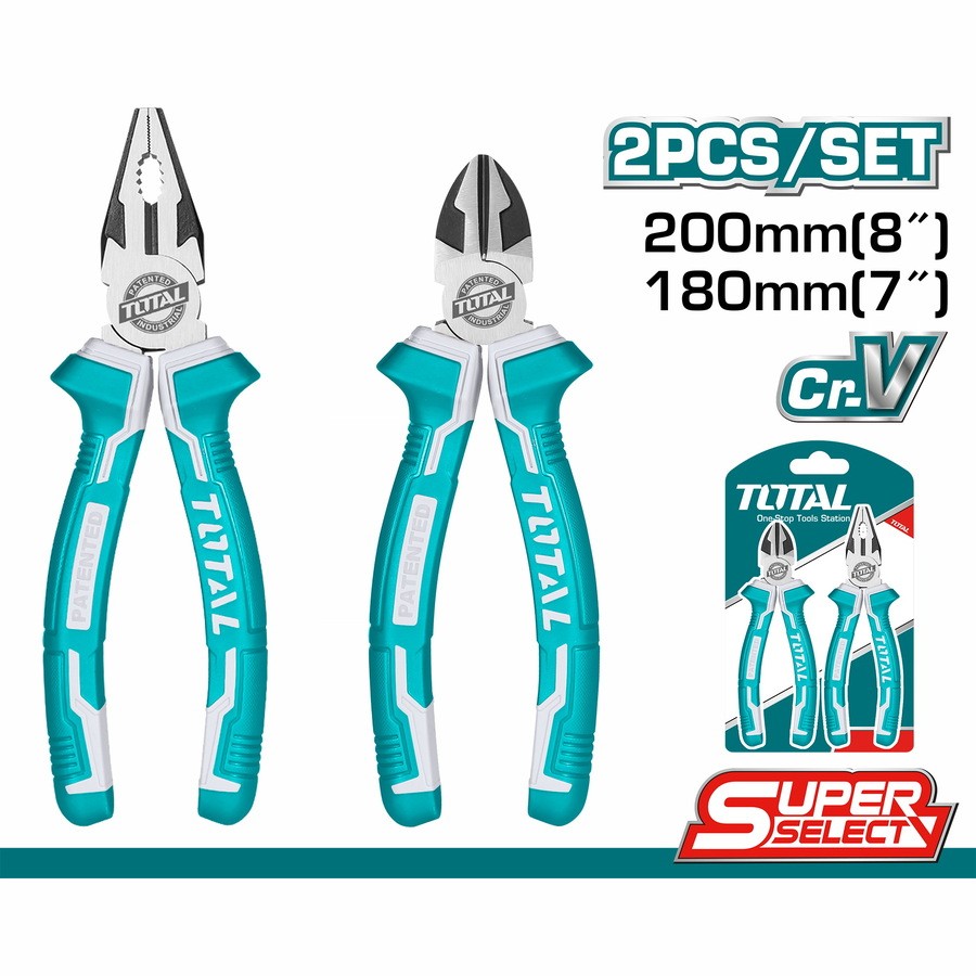 THT2K0205 طقم بنسة 2قطعة خدمة شاقة توتال_THT2K0205 - الصورة 1