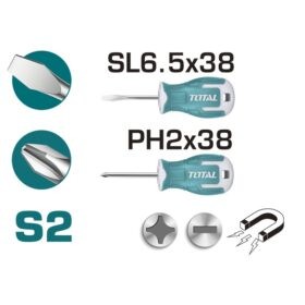 THTS20206_طقم مفك كاوتش 2قطعة عجوز توتال