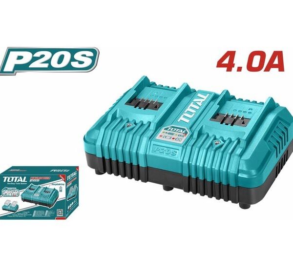 شاحن بطارية 20فولت ليثيوم مزدوج 4امبير توتال _TCLI2024