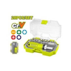 DTSS8B28_طقم مفك سنون ولقم 28قطعة راتشة ديلو