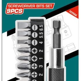 TACSD3091_حامل سن مفك 9قطع اوتوماتيك توتال