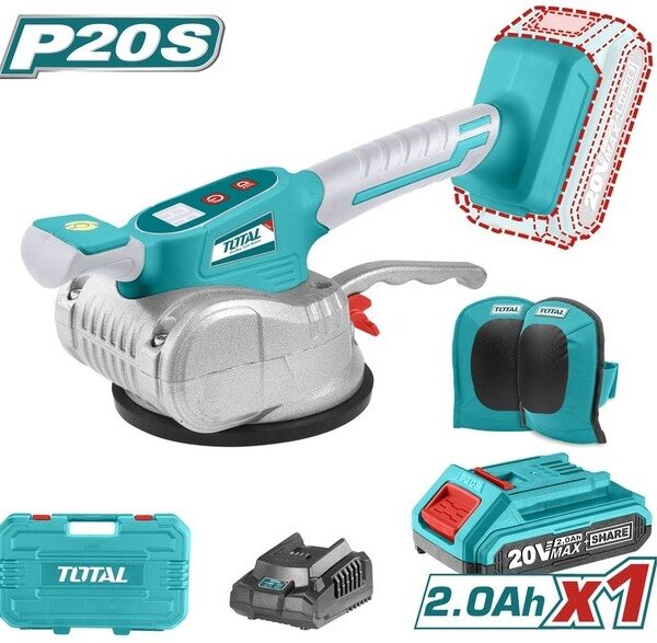 هزاز سيراميك 20فولت 1بطارية توتال_TTVLI20101