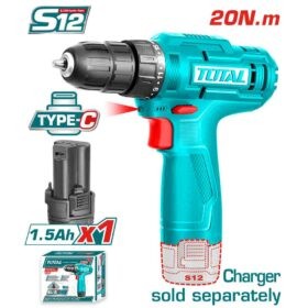 TDLI12456شنيور 12فولت 10مم 1بطارية قلم توتال TYPE-C