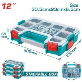 TPBX1121_شنطة بلاستيك 12" قفل بلاستيك للمسامير توتال