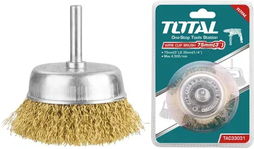 c869e16267a3fb7d3c76062a28eabfd19aac9bff TAC33031_فرشة كباية 3" سلك شنيور توتال - الصورة 1