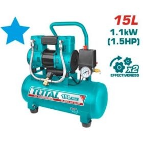 TCS1110152_كمبروسر هواء 15لتر 1.5حصان 1هيد توتال