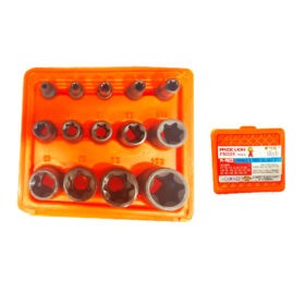 20/5*طقم لقم رباط 2/1" -8/3"-4/1" نجمة بدون يد 14قطعة بريدى