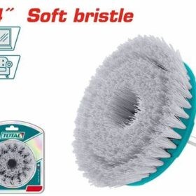 TACS1401_فرشة مستديرة غسيل 4" نيلون ناعمة رمادى شنيور توتال