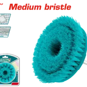 TACM1041_فرشة مستديرة غسيل 4" نيلون وسط خضراء شنيور توتال