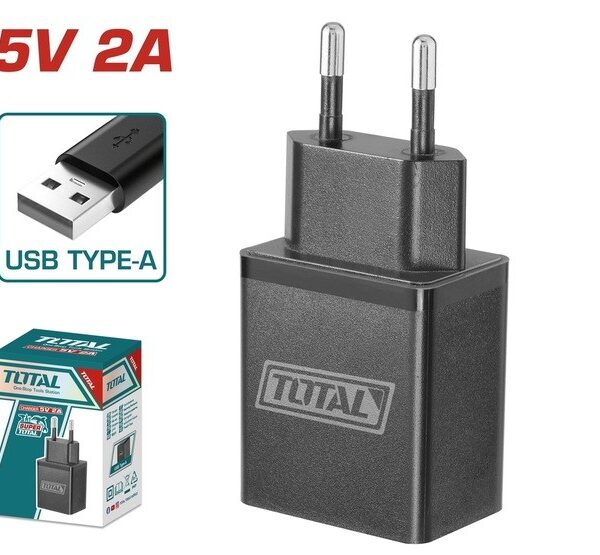 شاحن بطارية 12فولت 2امبير بدون كابل توتال -TCLI120502_USB typeC