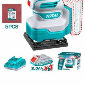 TSHSLI20141_صنفرة 20فولت هزاز مربع 1بطارية 2امبير توتال