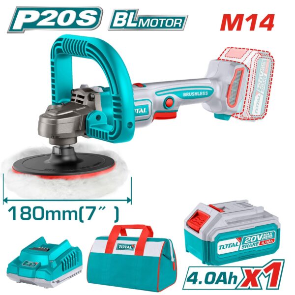 صاروخ 20فولت 7" 1بطارية 4امبير تلميع - TAPLI20181