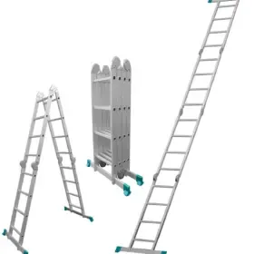 سلم المنيوم مزدوج4.75متر متعدد الاستخدام 4×4توتال_THLAD04441