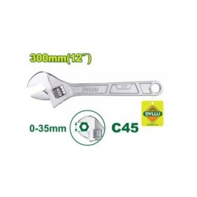 DTAW1112_مفتاح فرنساوى 12" 35مم نيكل ديلو