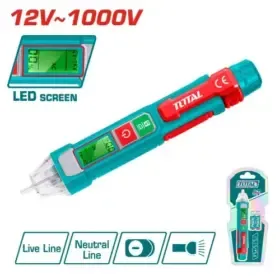 THT210003_مفك تست ديجيتال كاشف تيار للكهرباء 12-1000فولت توتال