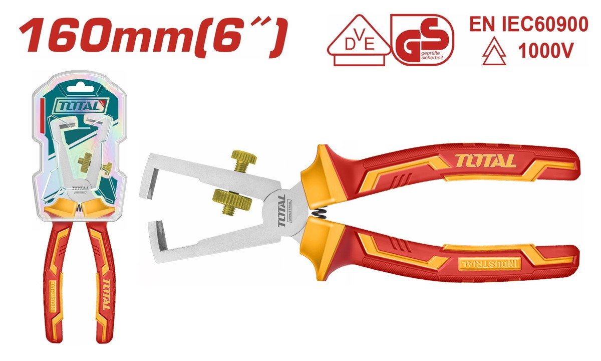 THTIP2661 THTIP2661_قشارة سلك يدوى 6" عازل 1000فولت معدن توتال - الصورة 1