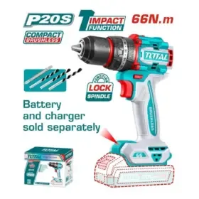 TIDLI206681_شنيور 20فولت 13مم بدون بطارية 66نيوتن دقاق توتال