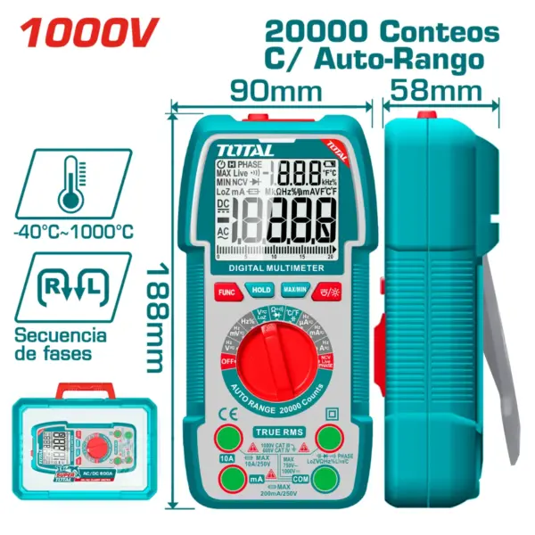 TMT5410003_افوميتر 1000فولت علبة بلاستيك توتال