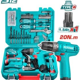 شنيور 12فولت 10مم 129قطعه قلم توتال_THKTHP11292