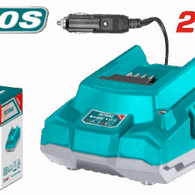 شاحن بطاريه ٢٠فولت ليثيوم ٢امبير بوصله ولاعه توتال_TFCLI2012