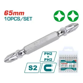 TAC16PH233_سن مفك 65مم صليبة اتجاهين ابيض توتال