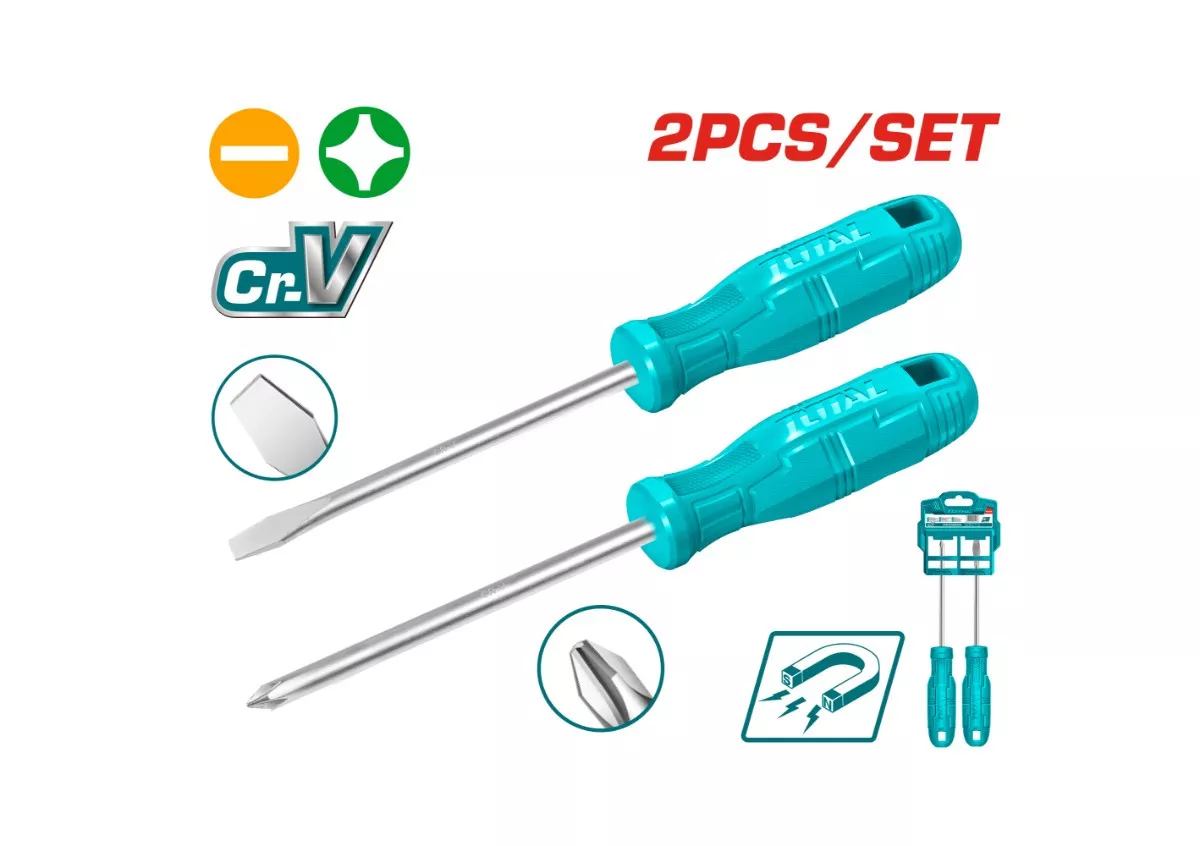 THTDC250201 THTDC250201_طقم مفك بلاستيك 2قطعة توتال - الصورة 1