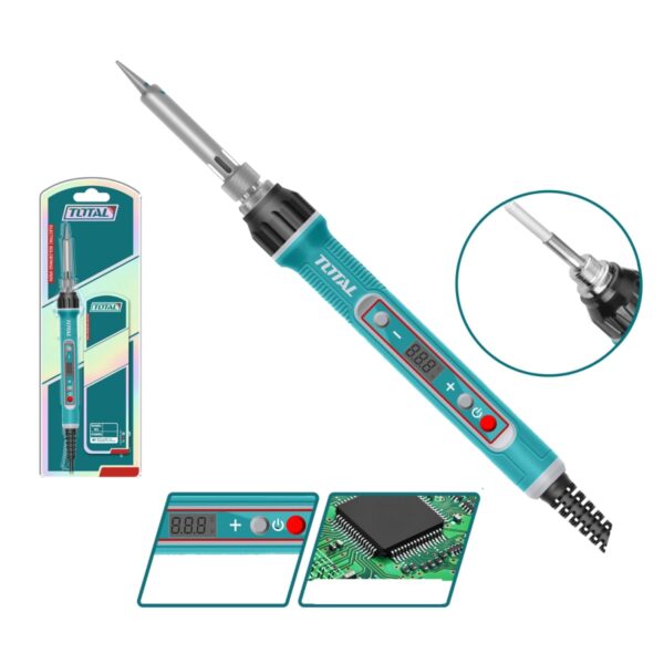 TET01610_كاوية لحام 120وات بضابط حرارة توتال