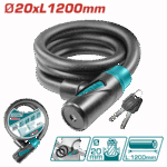 قفل دراجة 1.2متر 20مم توتال_TBK12012