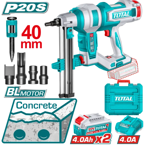 TCNLI9008-510x510 مسدس خرسانة 20فولت 4سم 2بطارية 4امبير توتال_TCNLI9008 - الصورة 1