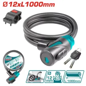 36/6*TBK11210_قفل دراجة 1متر 12مم توتال