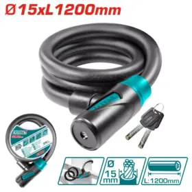 36/6*TBK11512_قفل دراجة 1.2متر 15مم توتال