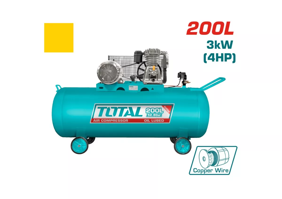 TC1402002 1/1*TC1402002_كمبروسر هواء 200لتر 4حصان سير توتال - الصورة 1