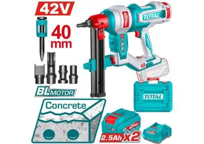 TCNLI420602_400x282 2/1*TCNLI420602_مسدس خرسانة 42فولت 4سم 2بطارية 2.5امبير توتال - الصورة 1