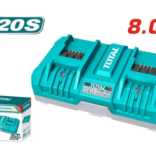 20/1*TFCLI2082_شاحن بطارية 20فولت ليثيوم مزدوج 8امبير توتال