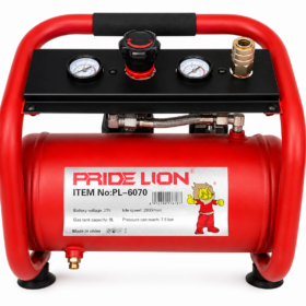 PL-6070_كمبروسر هواء 21فولت 2بطارية 6امبير 9لتر 7.5بار بريد